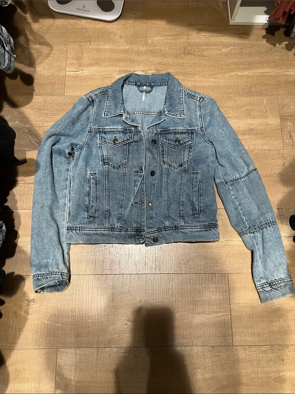 Free people denim Jacket size small  - Women